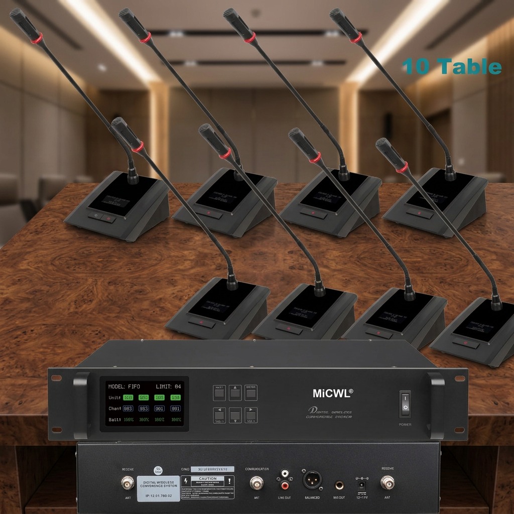 Desk Setup Kit - Цифровая беспроводная конференц-система MiCWL с микрофонами