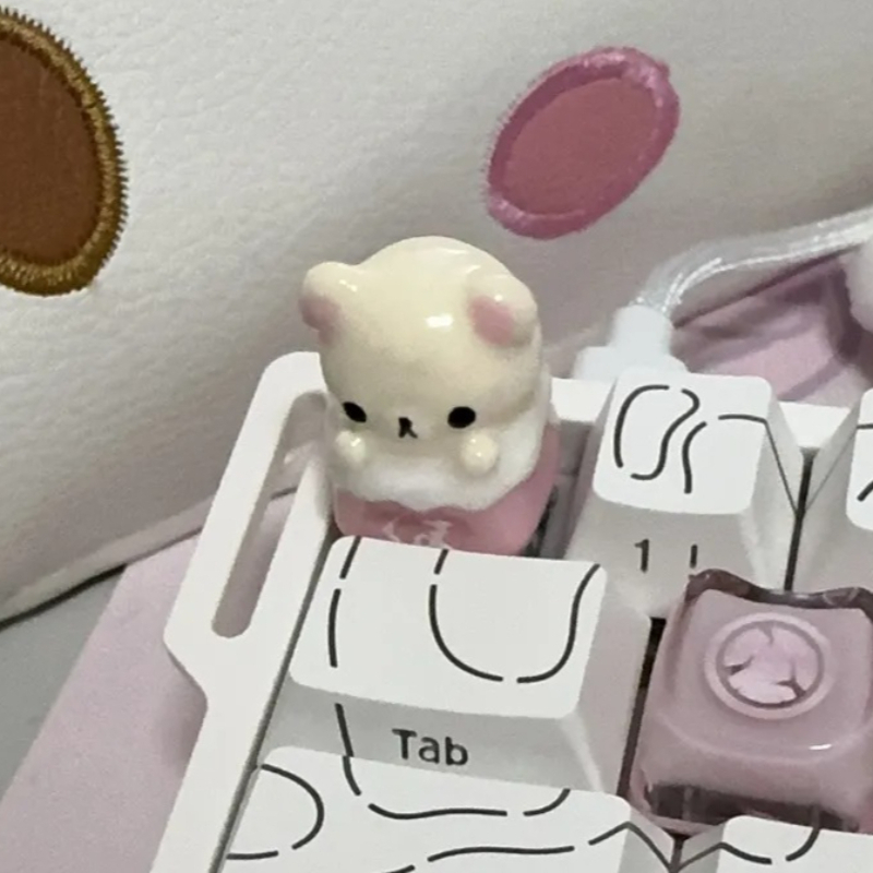 Desk Setup Essentials - Кавайные кейкапы Rilakkuma: Механические клавиши с