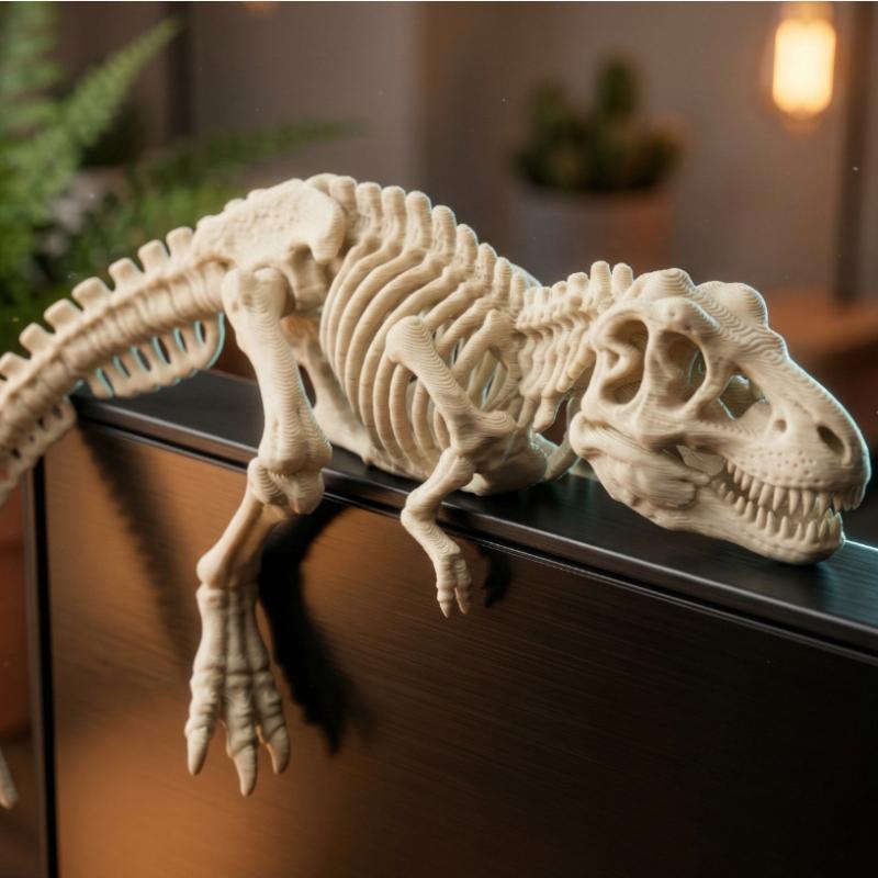 Desk Setup Gift Ideas - Симпатичная 3D-печатная фигурка спящего тираннозавра-рекса для