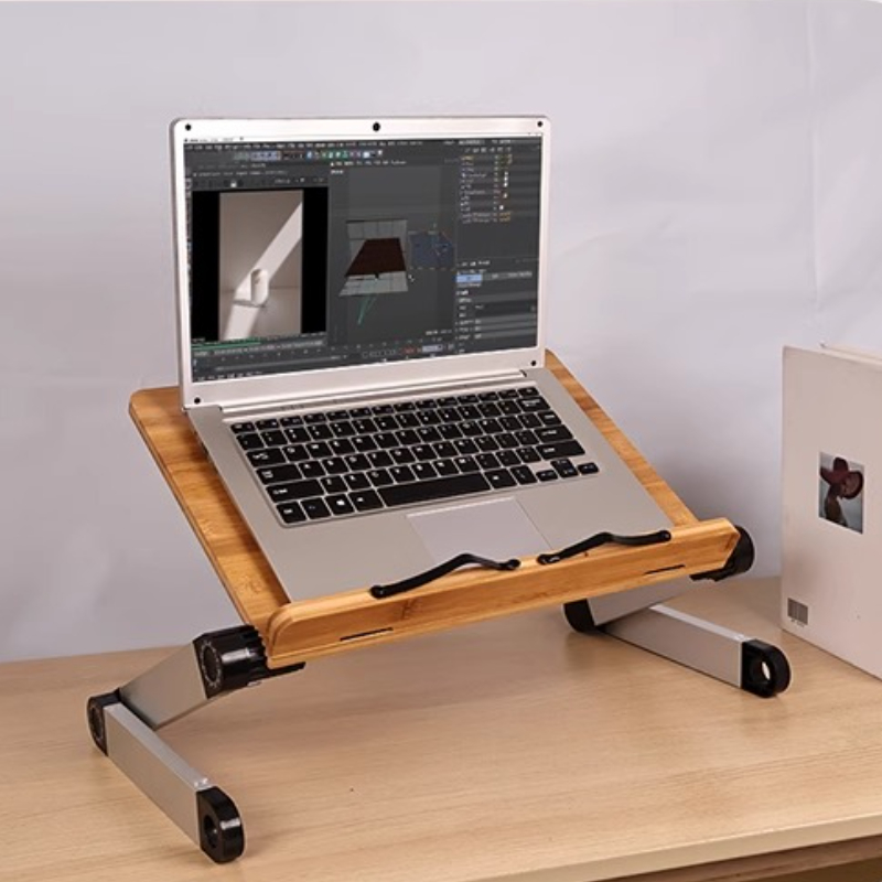 Desk Setup Books - Регулируемая бамбуковая кровать, стол, складной стол