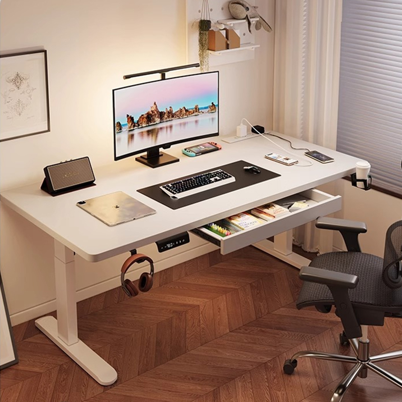 Desk Setup Bedroom - Современный электрический регулируемый по высоте стол