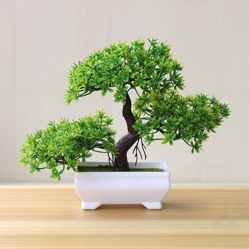 Desk Setup Plants - Искусственные деревья бонсай, имитация растений в