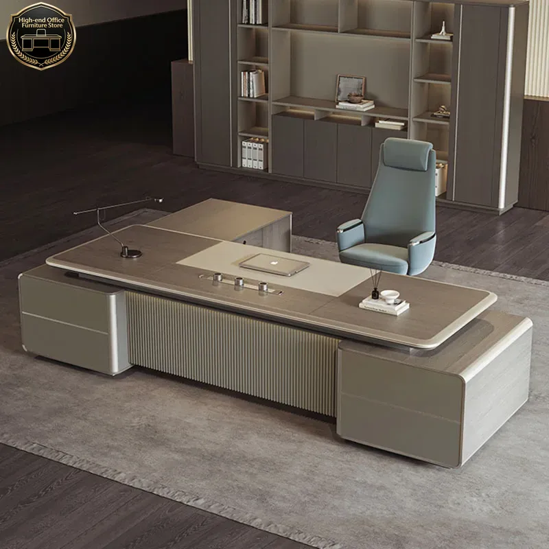 Desk Setup Gaming And Work - Игровой L-образный стол Boss Gaming для