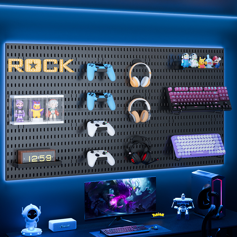 Desk Setup Kit - Перфорированная доска игрового снаряжения: настенная, без