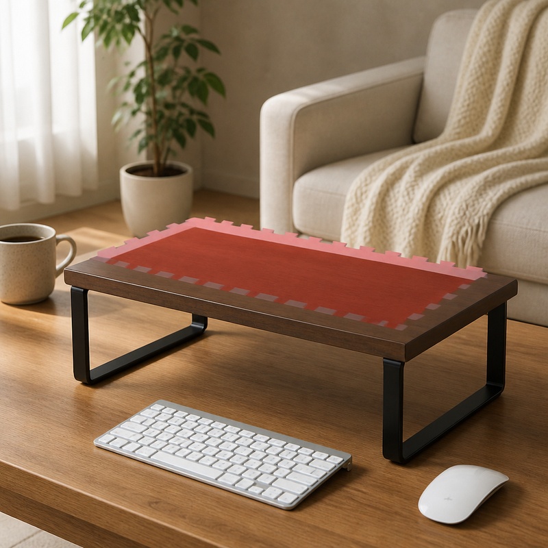 Desk Setup Pegboard - Регулируемая подставка для монитора с отделением