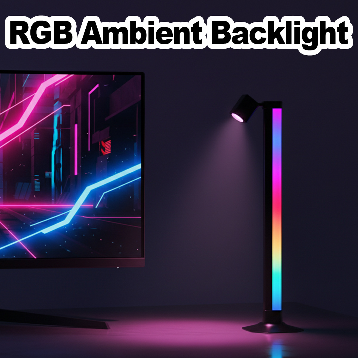 Desk Setup Bedroom - Умная светодиодная лампа RGB с синхронизацией