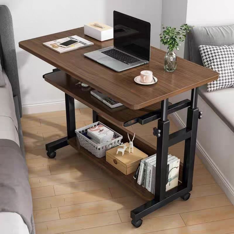 Передвижной маленький столик,  – обзор и цена Desk Setup Wood