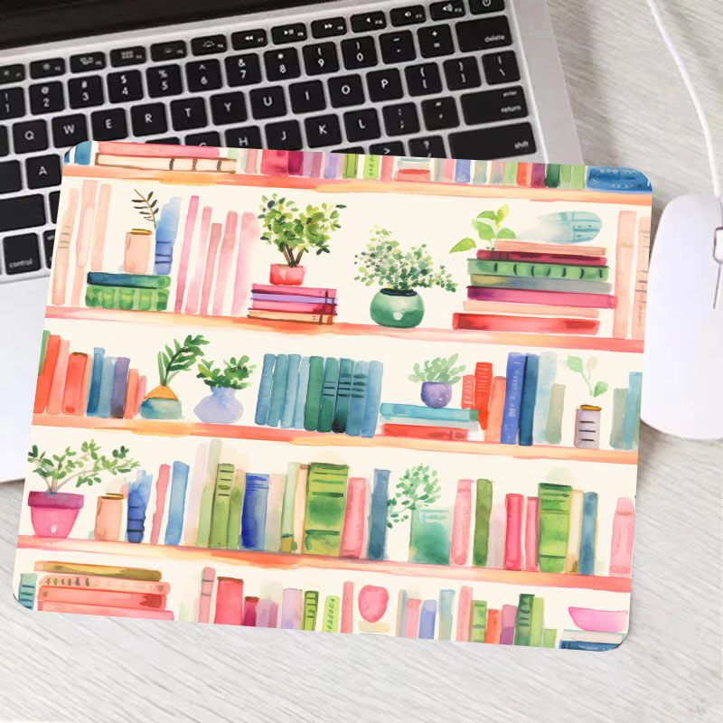 Коврик для мыши с растениями,  – обзор и цена Desk Setup Books