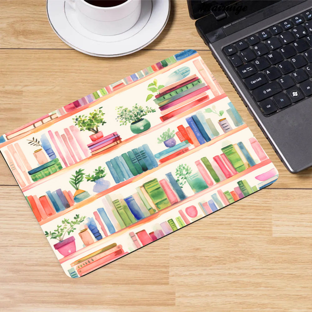 Коврик для мыши с растениями,  – обзор и цена Desk Setup Books
