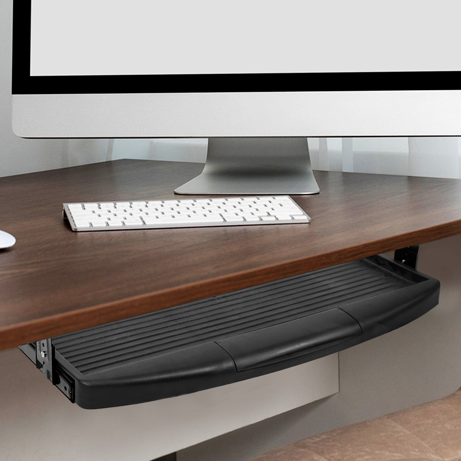 Выдвижная клавиатурная платфор – обзор и цена Desk Setup Essentials