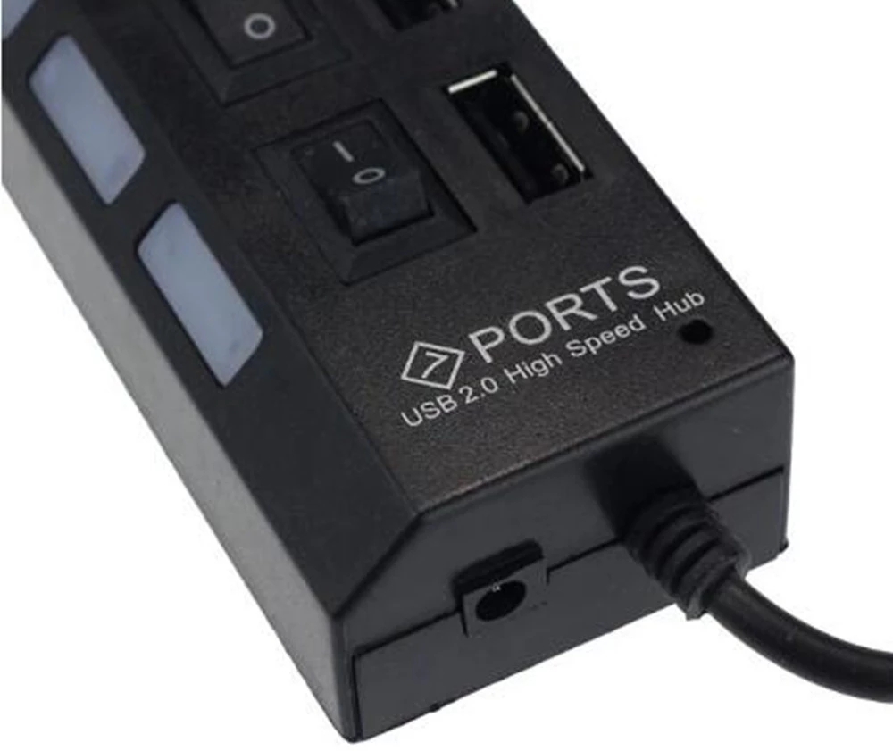 7-портовый USB 2.0 хаб-разветв – обзор и цена Desk Setup Hub
