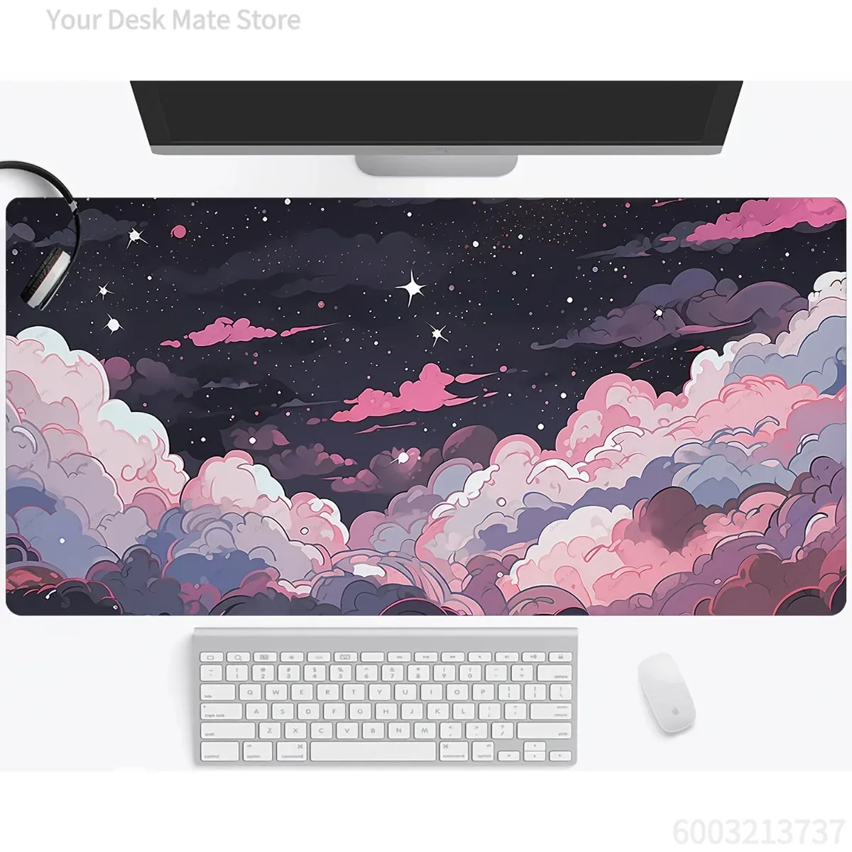 Милый розово-фиолетовый аниме- – обзор и цена Desk Setup Pc And Laptop