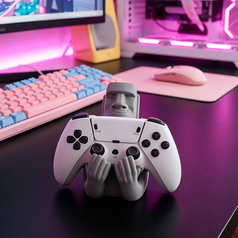 Декоративная фигурка Моаи с ос – обзор и цена Desk Setup Xbox