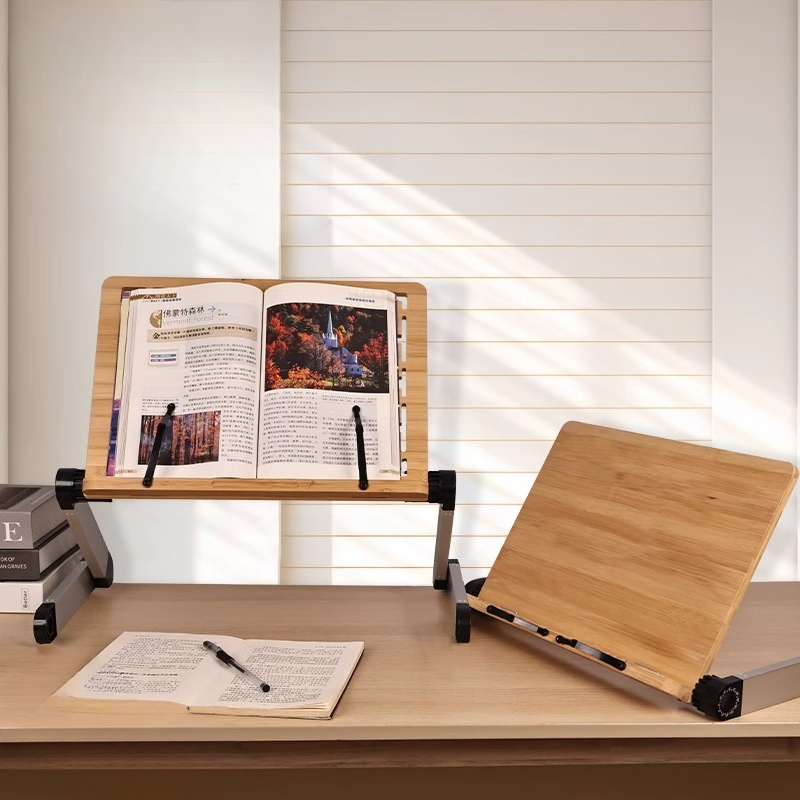 Регулируемая бамбуковая кроват – обзор и цена Desk Setup Books