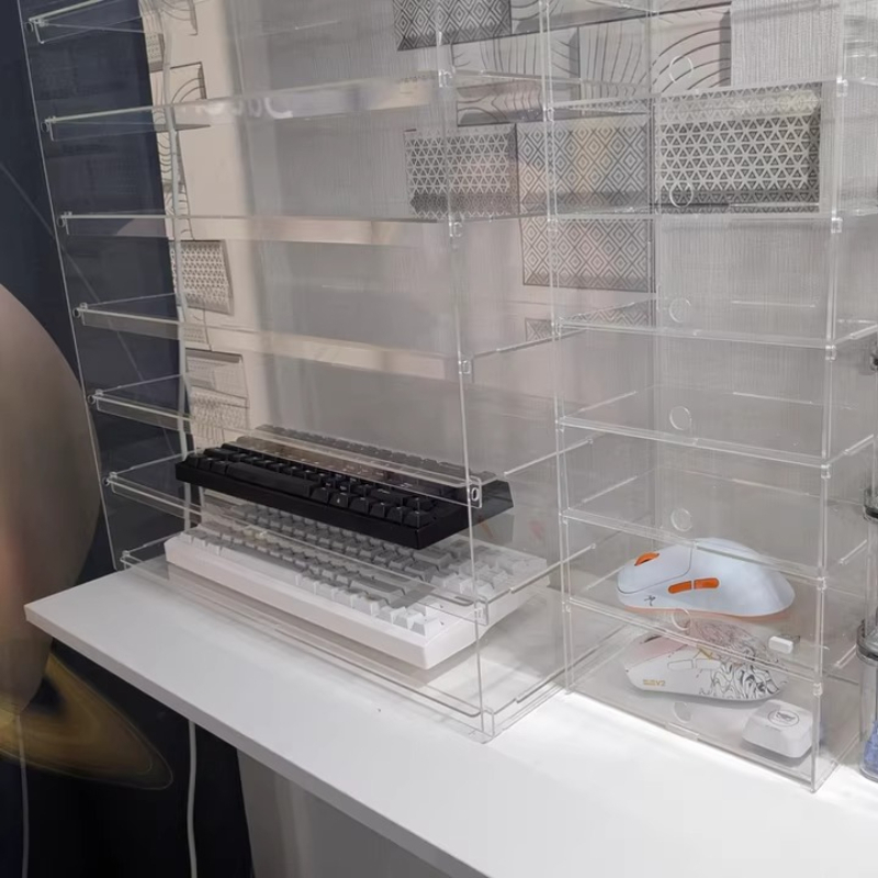 Прозрачный акриловый пылезащит – обзор и цена Desk Setup Pegboard