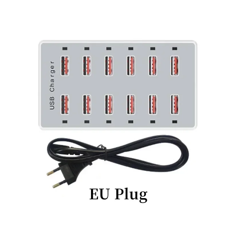 Зарядная станция с 12 USB-порт – обзор и цена Desk Setup Hub